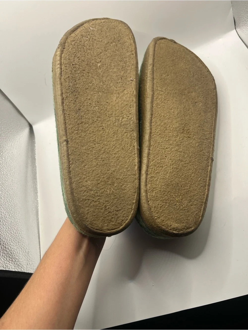 BIRKENSTOCK Zermatt Rivet Split Beryl GREEN Shearling slipper